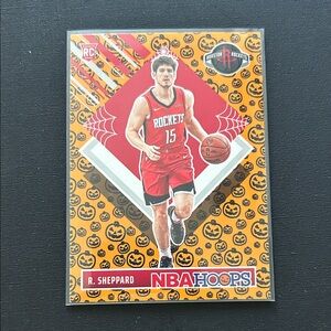 Reed Sheppard NBA Hoops Houston Rockets Halloween Insert Card - Rookie Card